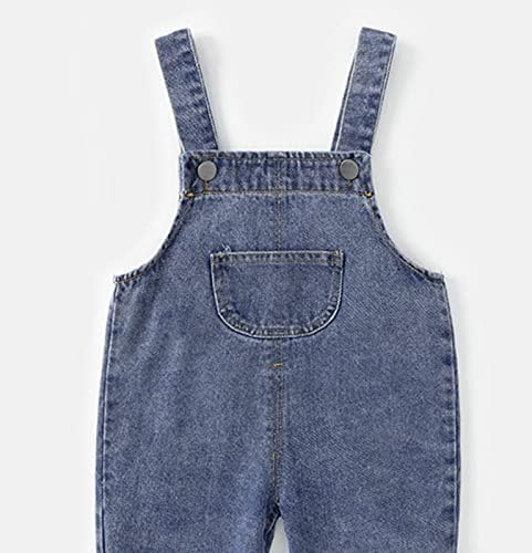 Toddler Denim Overalls for Boys and Girls with Pockets