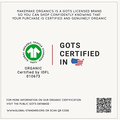 MakeMake Organics GOTS Certified Organic Cotton Baby Outfit for Infants