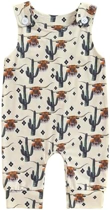 MAINESAKA Country Cow Print Jumpsuit Romper