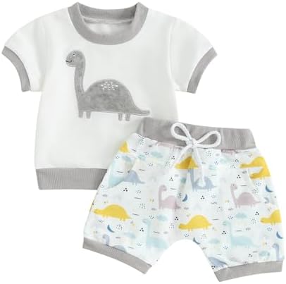 Trendy Toddler Boys Checkerboard Summer Outfit Set