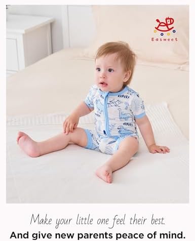 EASWEET Bamboo Viscose Romper for Baby Boys