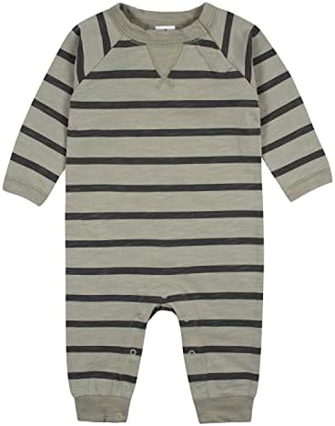 Gerber Boys 2-Pack Long Leg Romper Easy Change Child-Safe