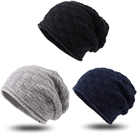 Zsedrut 3-Piece Cotton Baby Beanie Autumn Newborn Toddler Hat