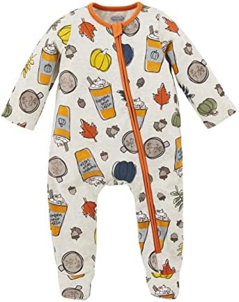 Plush pumpkin spice baby sensory sleeper