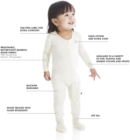 KicKee Baby Footie with 2-Way ZipperPerfect for Swaddling