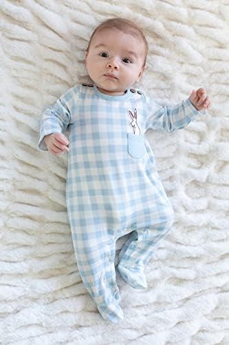 Mud Pie Baby Boys Bunny Pocket Sleeper Spring-Season Comfortervisor