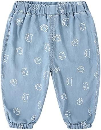 Cute Cartoon Animal Print Unisex toddler and kids elastic waist pants