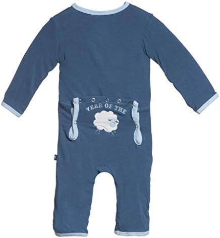 Adorable Little Boys Holiday Applique Coverall Twilight Year of the Sheep