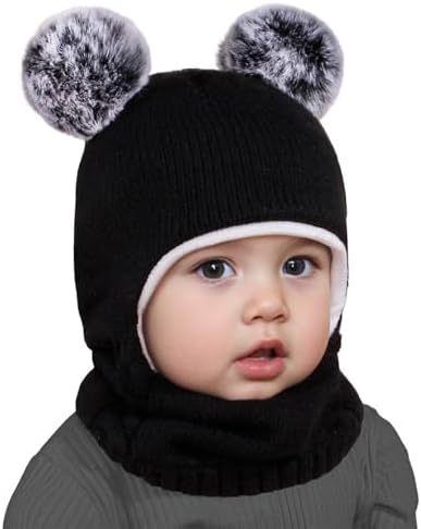 Warm Winter Kids Hats with Earflaps for Toddlers above