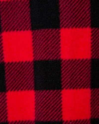 LITTLE ME Baby Boys Buffalo Red Plaid Zip Blanket Sleeper