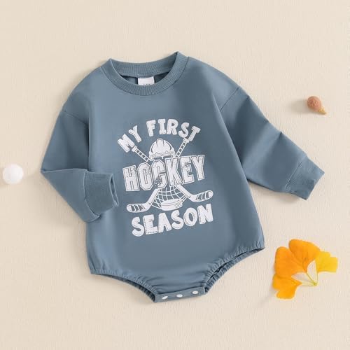NibbcoaNewborn Hockey Outfit Emy First Hockey Season Baby Romper