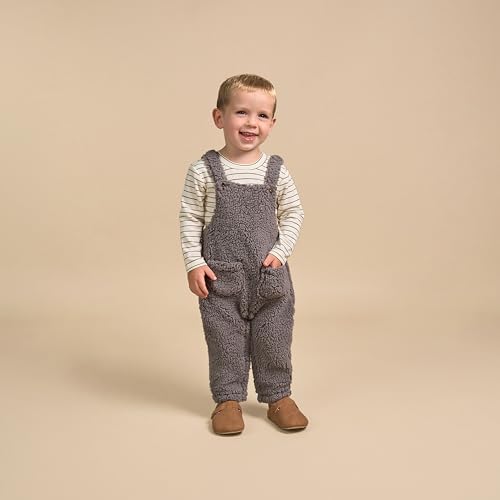 Perfect for Modern Moments by Gerber Baby Microplush Overalls Set - Cozy Stylish