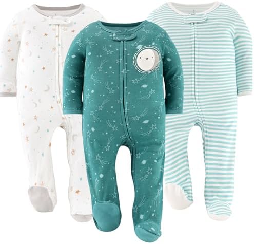 The Peanutshell Baby Pajama Set for Newborns Celestial