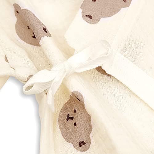 PAUBOLI Baby Muslin Robe 0-24 Months