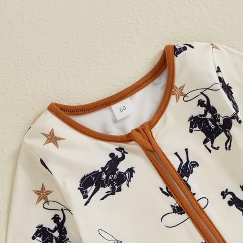 Gaono Western Cow Print Romper for Baby