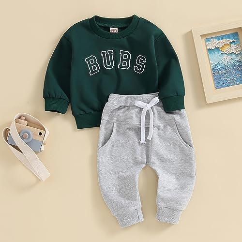 Fall Toddler Boys Set with Letter Print