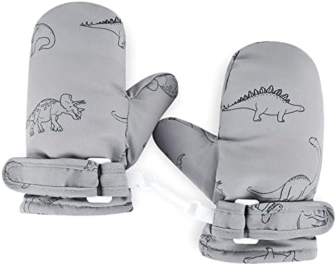 UTTPLL Waterproof Lined Toddler Winter gloves