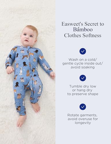EASWEET Bamboo Pajamas Snug Soft Washable