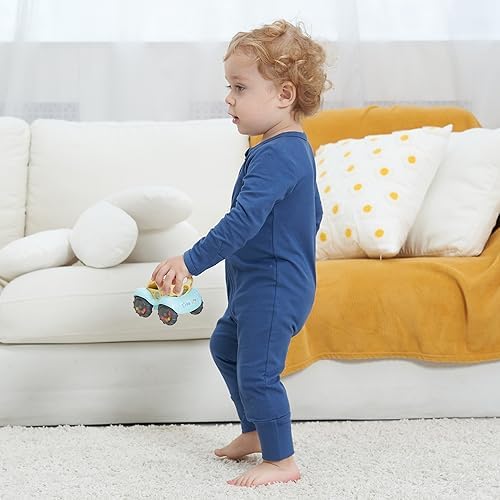 2 Pack Footless Cotton Romper for Baby with 2-Way Zipper Sleepwear