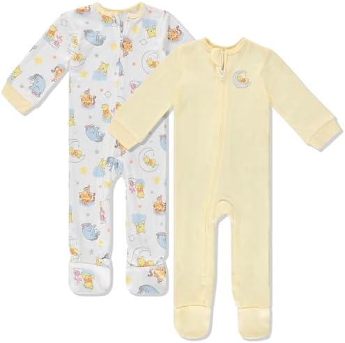 Disney Baby Onesies 2-Piece Sleepers - Winnie The Pooh Monsters Inc Dumbo Bambi