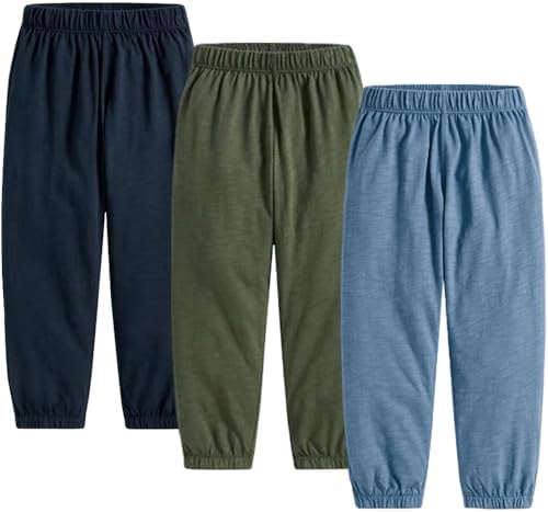 WATOCHE Toddler 3 Pack Soft Cotton Bloomers Sweatpants