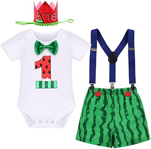 Melon-Themed 1st Birthday Set for Baby Boys