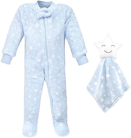 Hudson Baby Baby Girls Flannel Plush Sleep Play Blanket