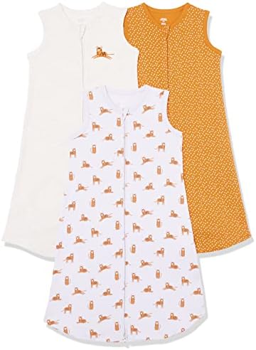 Amazon Essentials Unisex Babies Cotton Sleep Sack Pack of 3