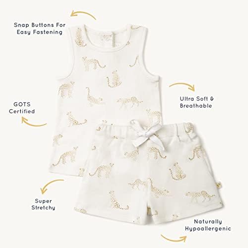 MakeMake Organic cotton baby tank tee short set