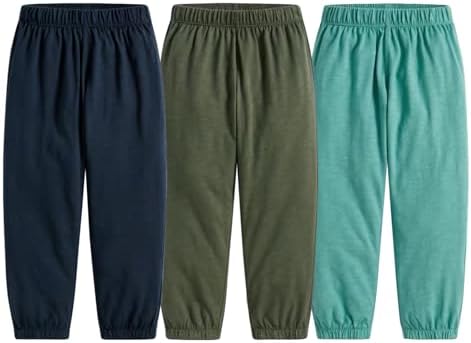 3-Pack Soft Cotton Long Bloomers for Toddlers Lightweight Wicking