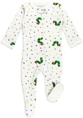 Lovedbaby Organic 2-Way Zipper Footie - Eric Carles The Very Hungry Caterpillar