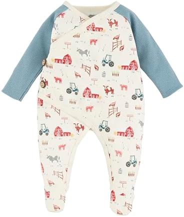 Mud Pie Boys Baby Farm Sleeper - Snug Adorable Sleepwear