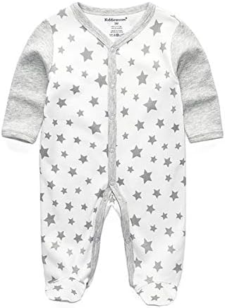 Kiddiezoom Baby Toddler Boys Snug Fit Cotton Pajamas 0-3 Months