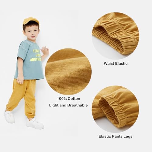 WATOCHE Toddler 3 Pack Soft Cotton Bloomers Sweatpants