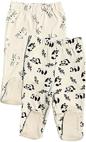 Maple Clothing Organic Cotton Baby Pants Footed GOTSCertified