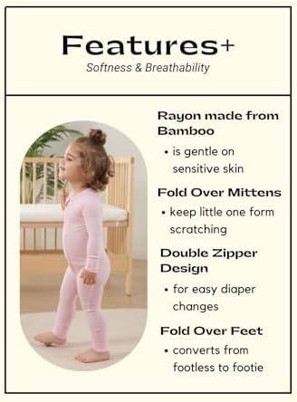 Perfect 0-24Month Bamboo Pajamas for Baby Girls