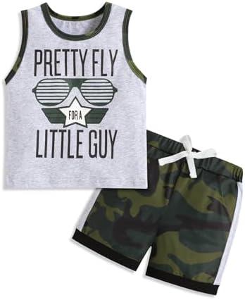 Crazyme Striped Toddler Boys Clothes Set