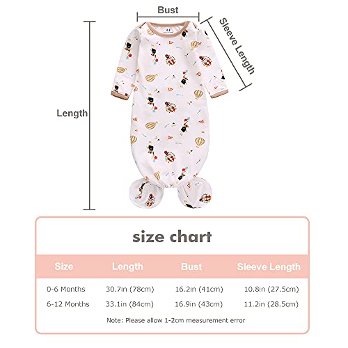 Miracle Baby Newborn Nightgown Set with Hat 3 Pack