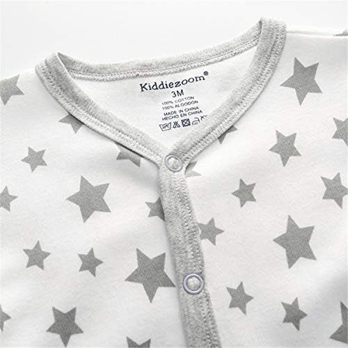 Kiddiezoom Baby Toddler Boys Snug Fit Cotton Pajamas 0-3 Months