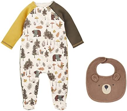 Perfect Mud Pie baby-boys Forrest Sleepers With Bib Set