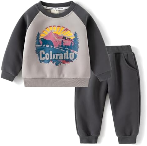 Thick Cotton Toddler Boys Winter Outfit for Fall Winter