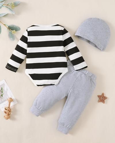 Newborn Baby Boy Cozy Cotton Outfit Set