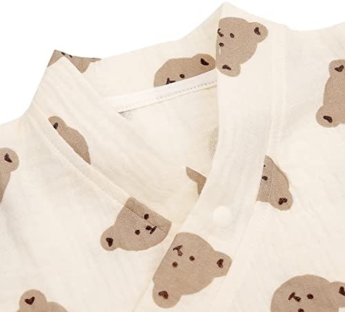 PAUBOLI Baby Muslin Robe 0-24 Months