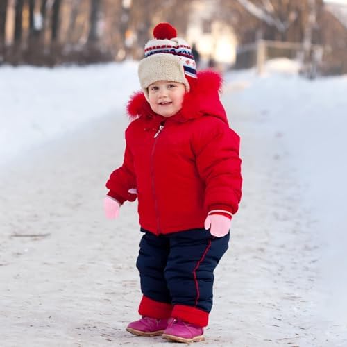 2 Pair Soft No-Scratching Baby Mittens for Winter