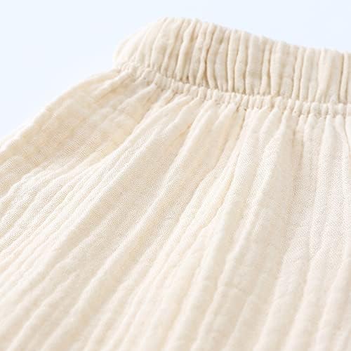 Flip-Flop-Style Cotton Linen Trousers for Kids