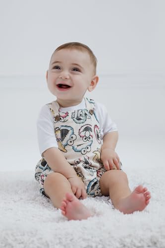 Sesame Street Matching Romper Set for Newborns