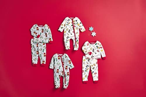 Mud Pie Baby Boys Peppermint Mocha Pajamas Sleepy