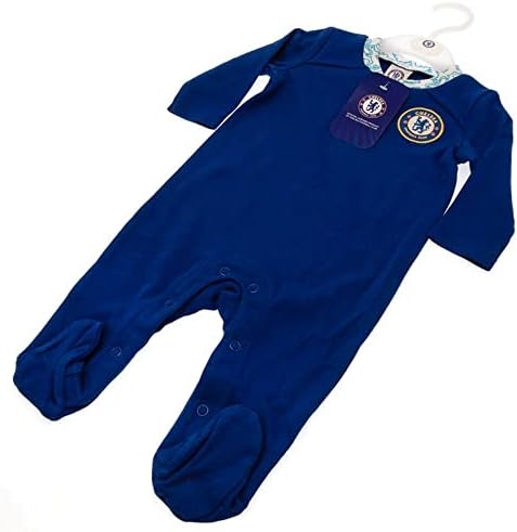 Chelsea FC Baby Crest Long-Sleeved Sleeper for Boys 12-18 Months