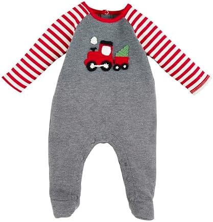 Mud Pie baby boys crochet train sleeper 1