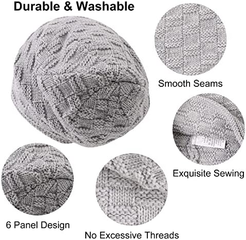Zsedrut 3-Piece Cotton Baby Beanie Autumn Newborn Toddler Hat